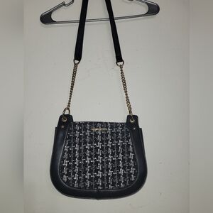 Elegant Black and White Crossbody Bag Alexis Bendel